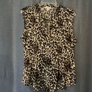 Leopard print top